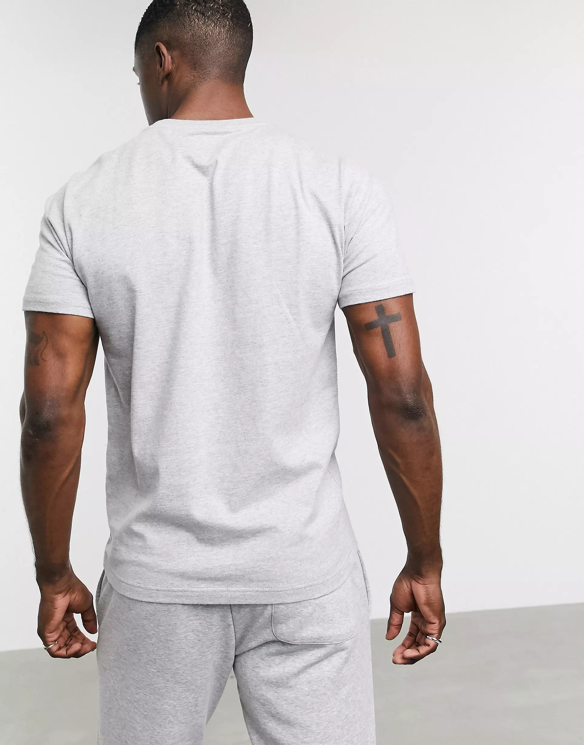 New Balance Mens Small Logo T-Shirt In Grey