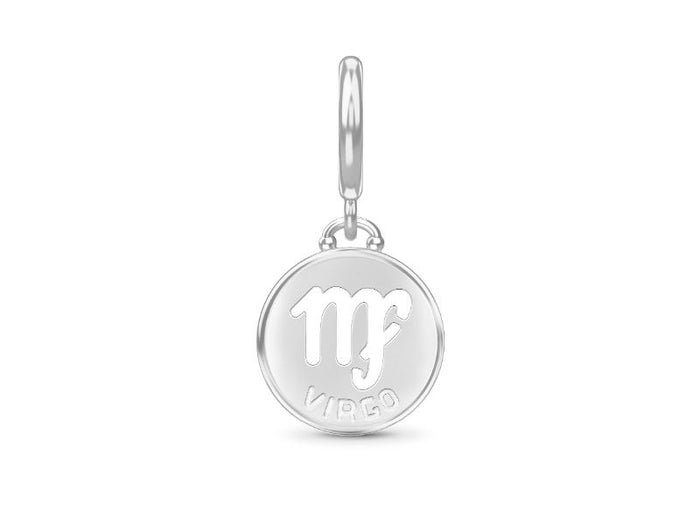 Endless Jewellery Virgo Zodiac Coin Silver Hanger Charm