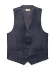 Men's Hackett, Mayfair Flannel Puppytooth Waistcoat in Navy