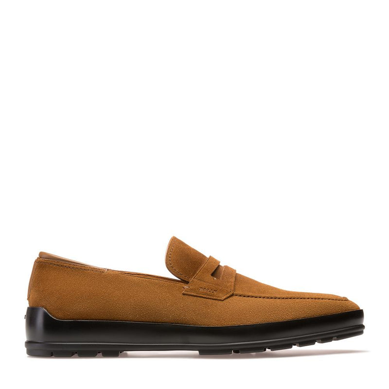 Bally Mens Slip on Loafer in Brown