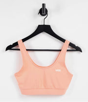 Vans Womens Logo Co-Ord Bralette In Peach