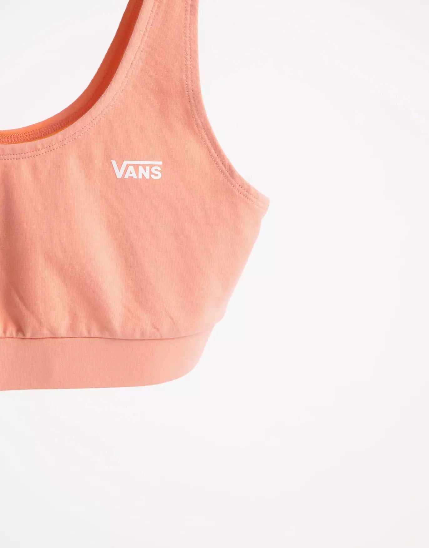 Vans Womens Logo Co-Ord Bralette In Peach