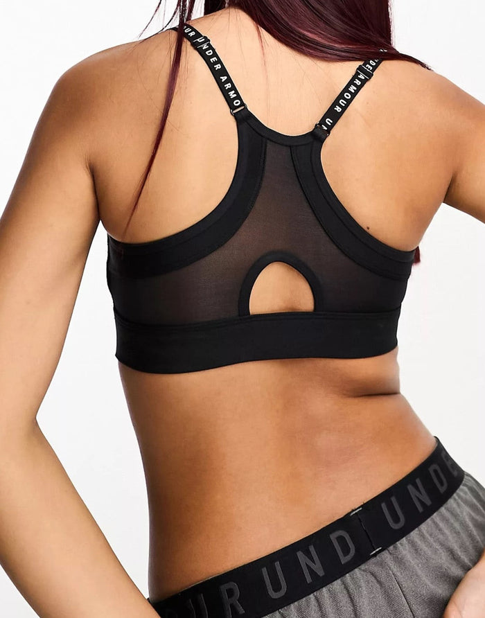 Under Armour Womens Infinity Covered Low Bra In Black