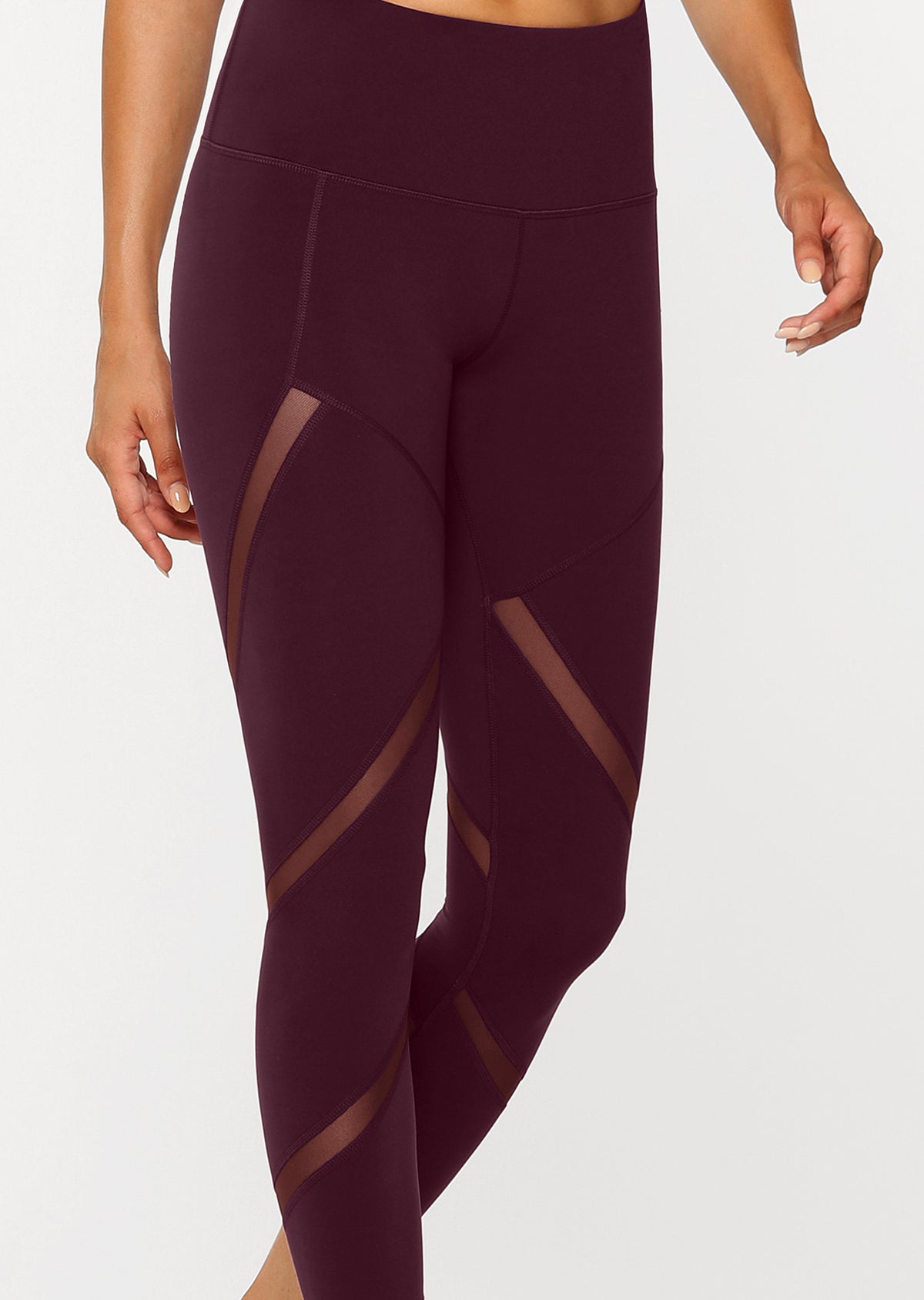 Lorna Jane Agility Core Ankle Biter Tight in Pinot