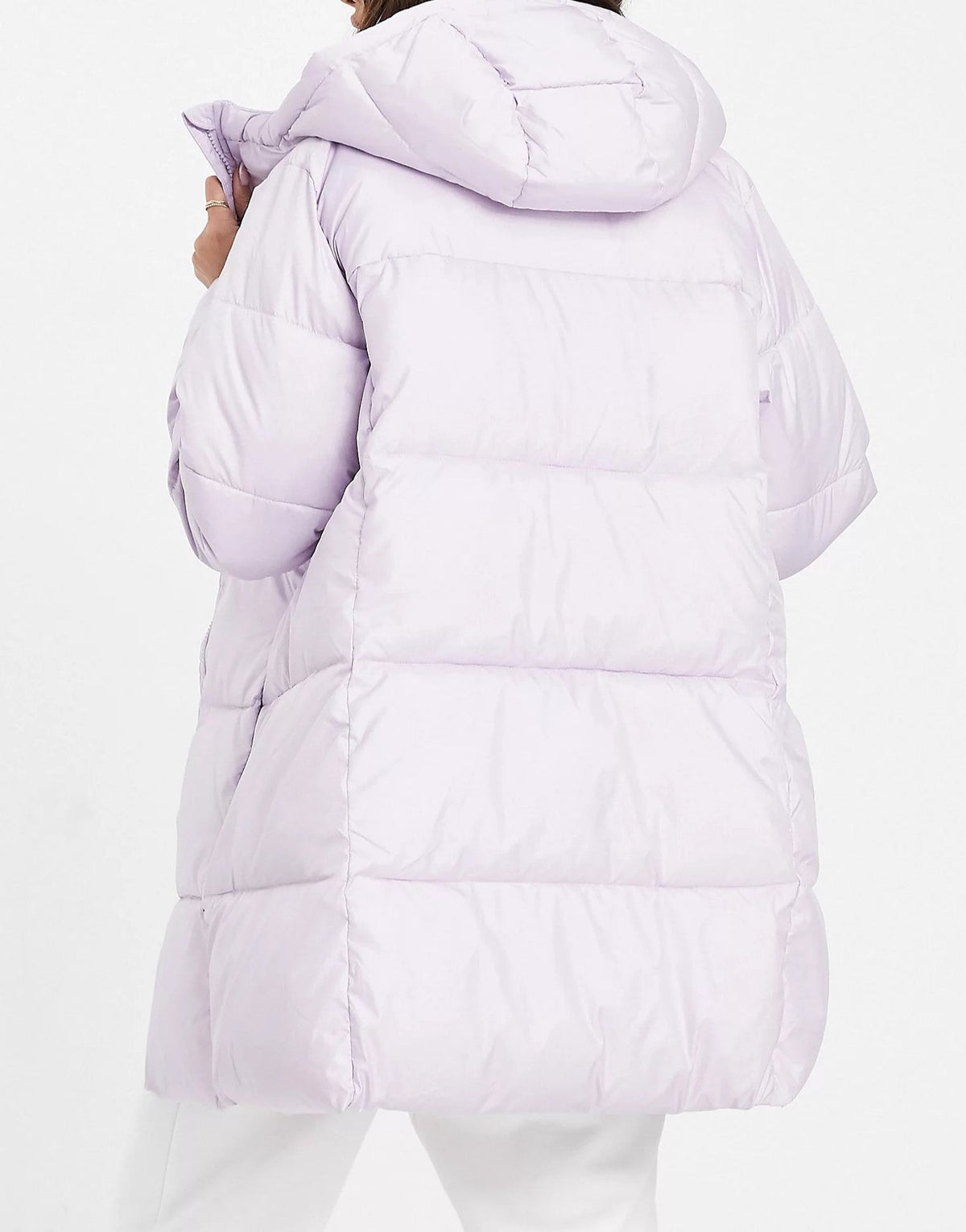 Columbia Womens Puffect Mid Hooded Jacket In Lilac