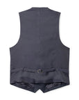 Men's Hackett, Mayfair Flannel Puppytooth Waistcoat in Navy