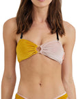 PE Nation Womens Infinity Bikini Top in Multicoloured