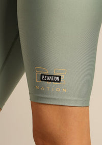 PE Nation Womens Grand Stand Short in Green