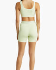 PE Nation Womens Backcheck Sports Bra in Green