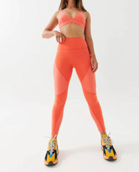 PE Nation Womens Free Play Legging in Orange