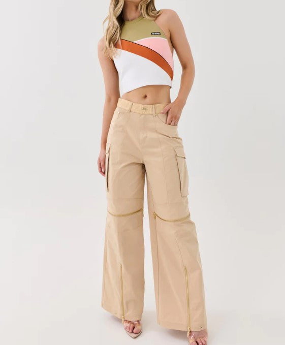 PE Nation Womens Combat Pant in Beige