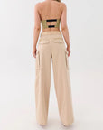 PE Nation Womens Combat Pant in Beige