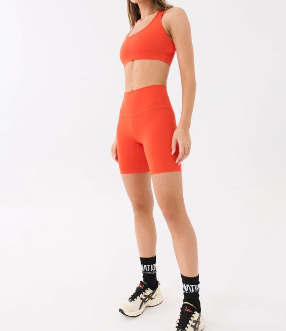 PE Nation Womens Rudimental Bike Short in Red