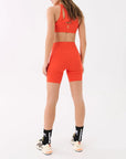 PE Nation Womens Rudimental Bike Short in Red