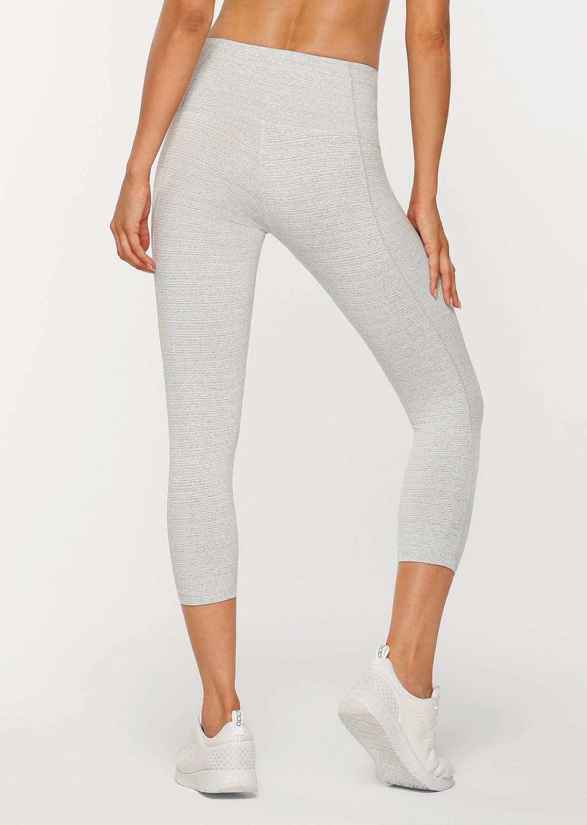 Lorna Jane Warrior Core 7/8 Tight in Pale Grey Marl