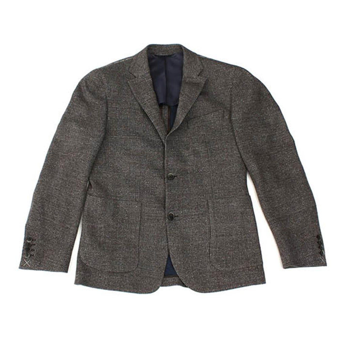 Men's Hackett, Jersey Tweed Check Jacket in Brown Multicolour