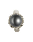 Endless Jewellery Black Pearl Flower Silver Charm