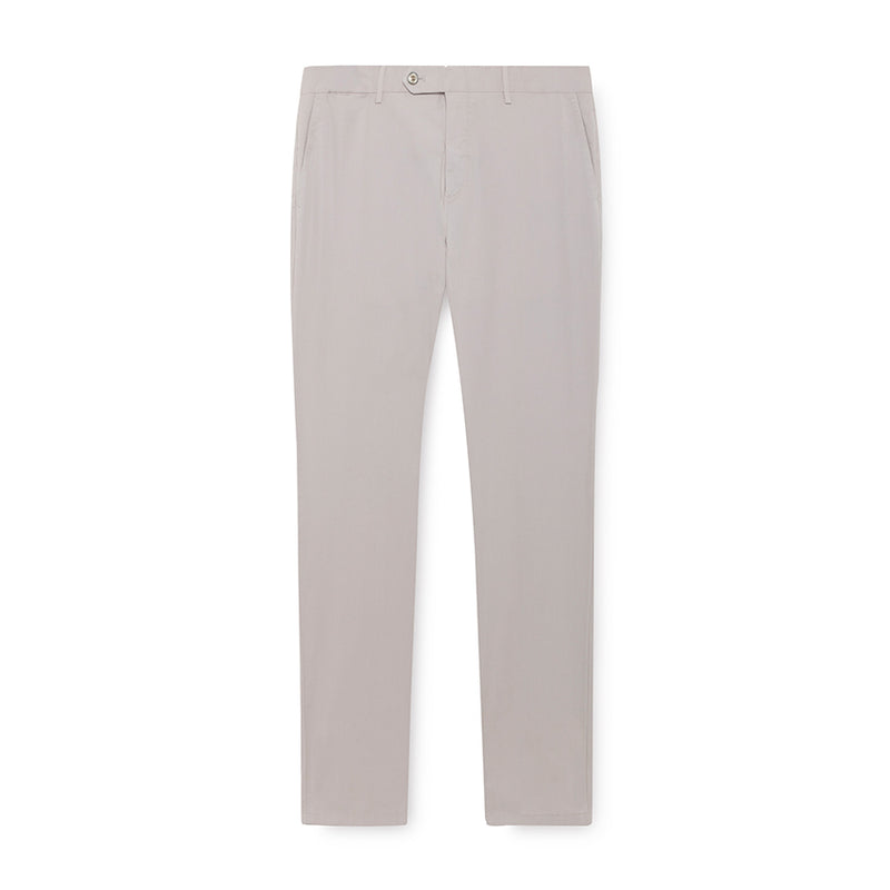 Men's Hackett Cotton Poplin Trousers in Pearl Grey