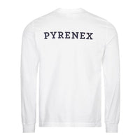 Pyrenex Mens Crest Long Sleeve T-Shirt in White