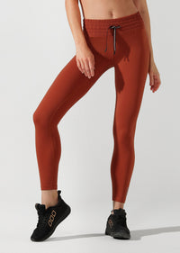 Lorna Jane Balboa Full Length Tight in Dark Rust