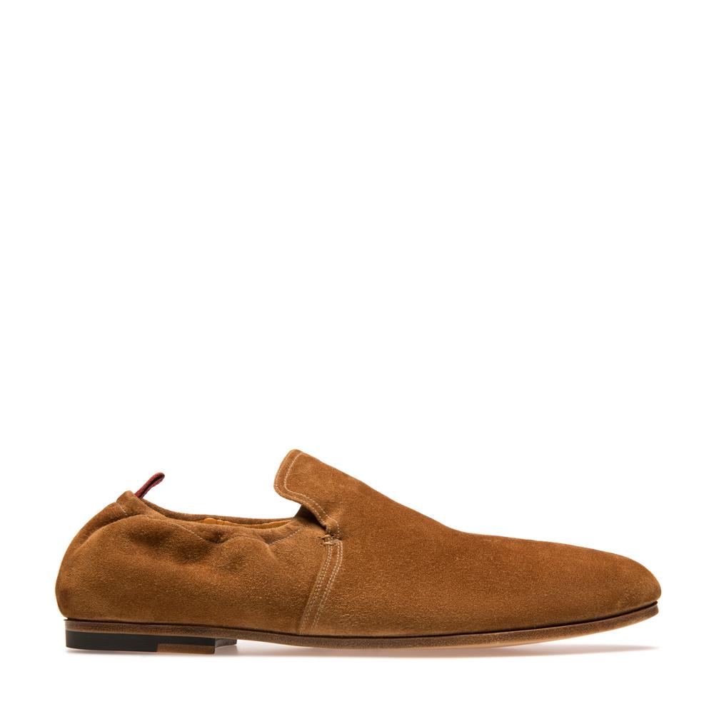 Bally Mens Suede Loafer in Brown