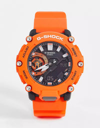 Casio Mens Unisex Digital Watch In Orange