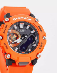 Casio Mens Unisex Digital Watch In Orange