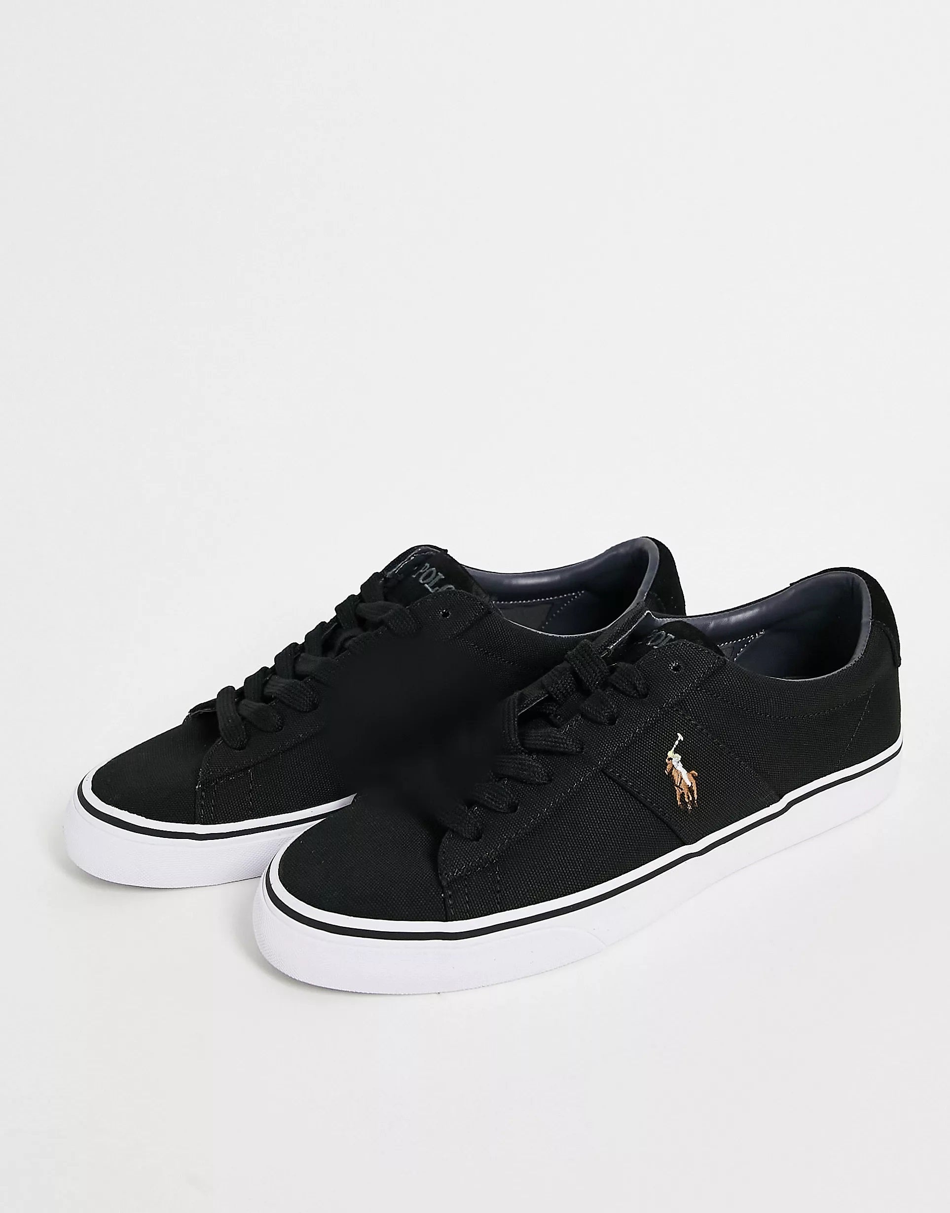 Polo ralph lauren on sale black sayer trainers