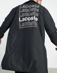 Lacoste Mens Text Back Print Mac In Black