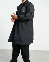 Lacoste Mens Text Back Print Mac In Black