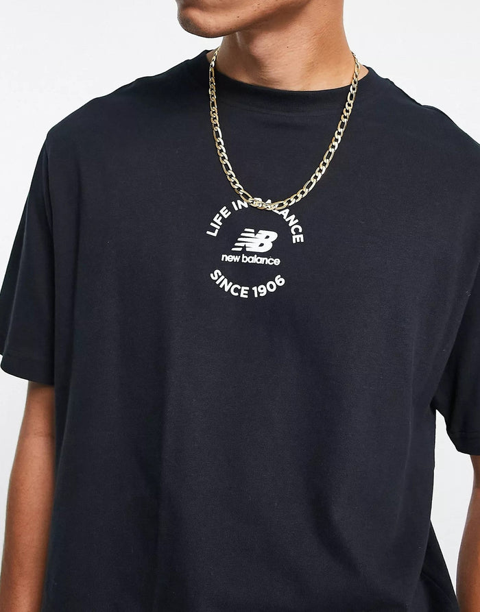 New Balance Womens Life In Balance T-Shirt In Black