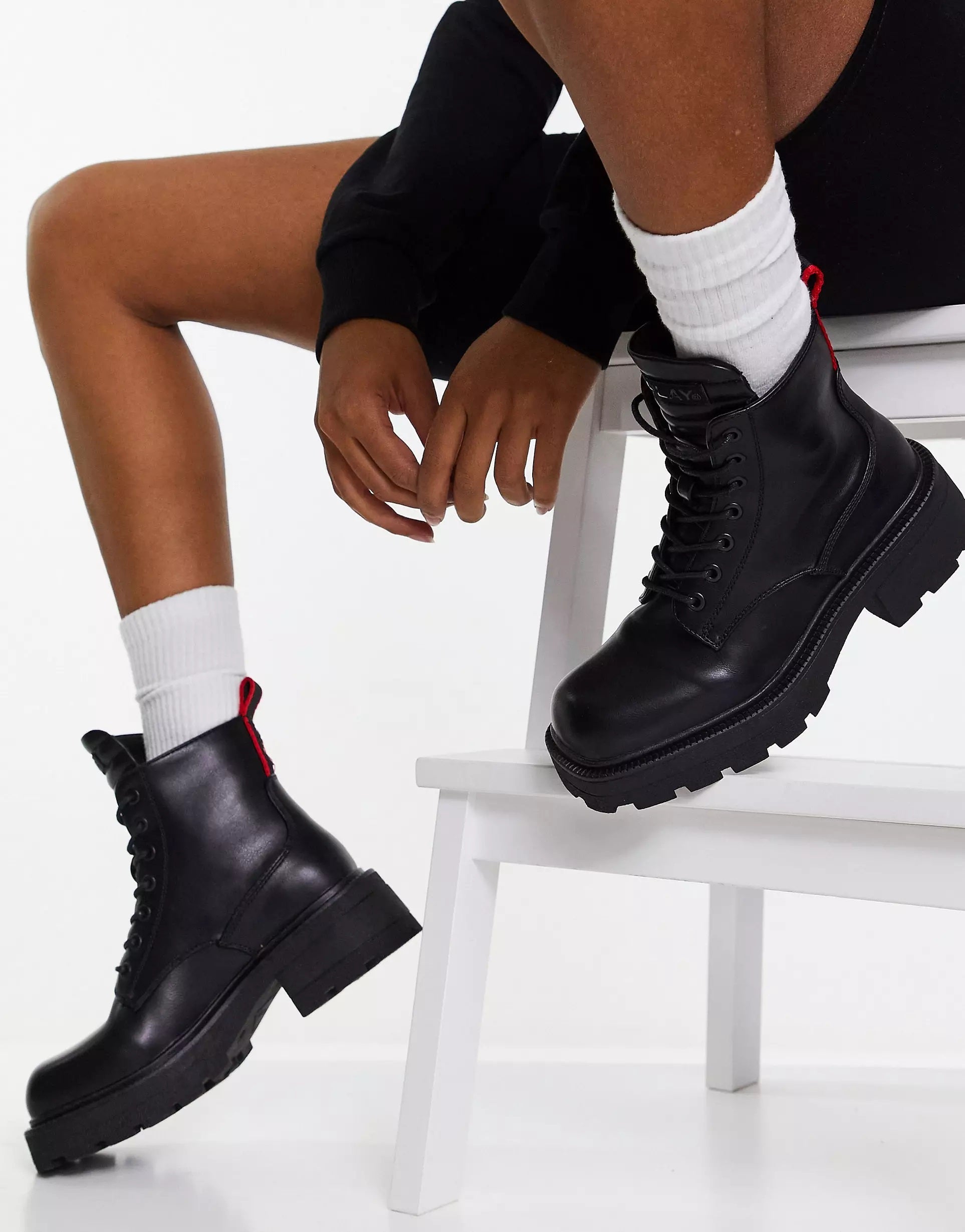 Replay black sale boots