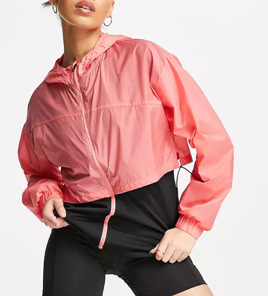 Puma Womens Train Georgia Hooded Jacket In Peach