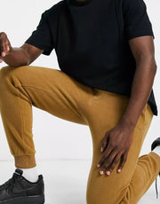 Calvin Klein Mens Polar Fleece Joggers In Tan