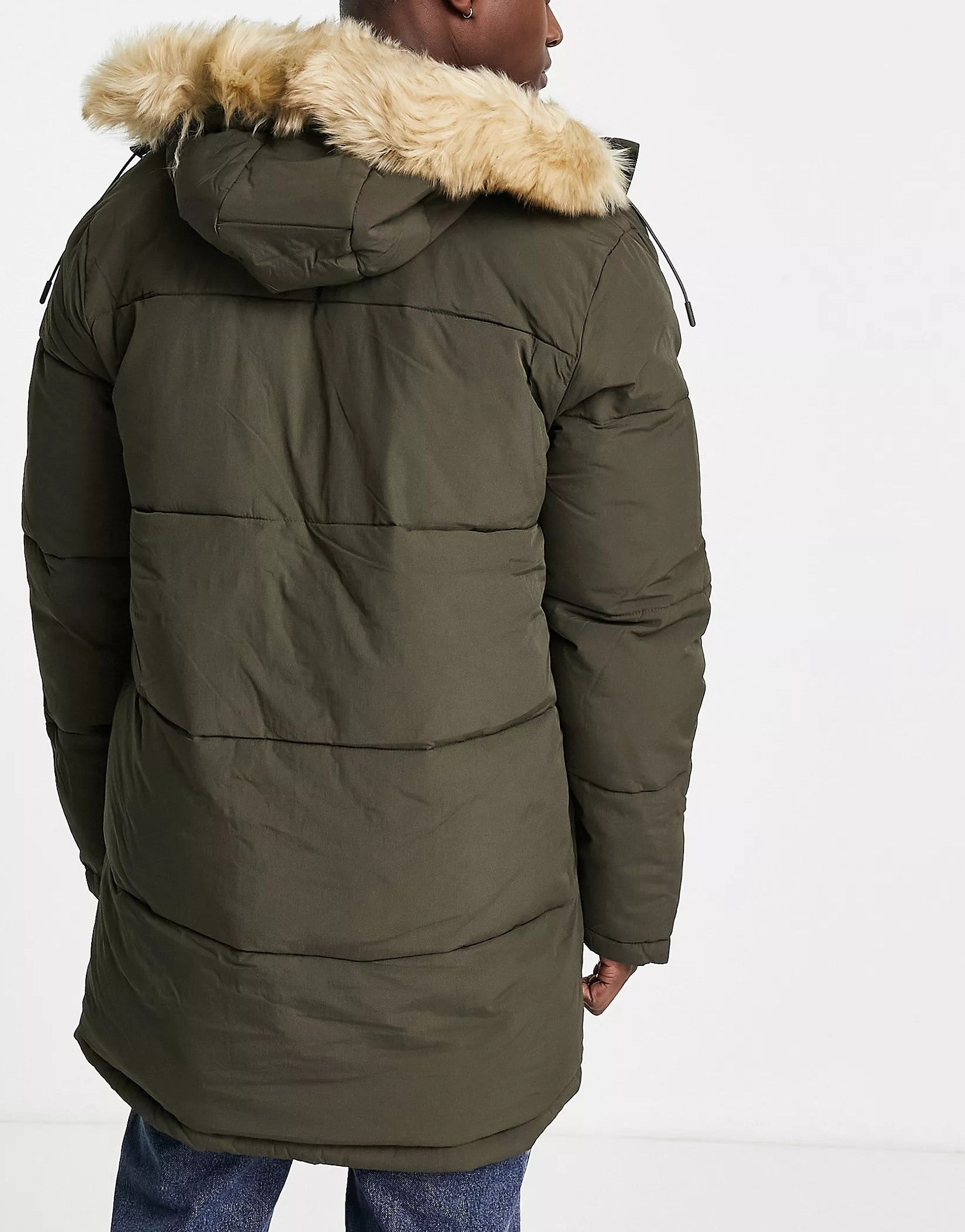 Lyle & scott fur hood padded store parka jacket