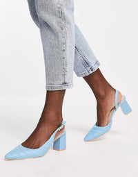 Raid Womens Adonis Mid Heel Shoes In Blue