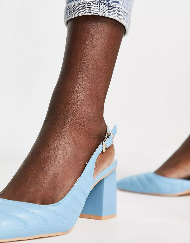 Raid Womens Adonis Mid Heel Shoes In Blue