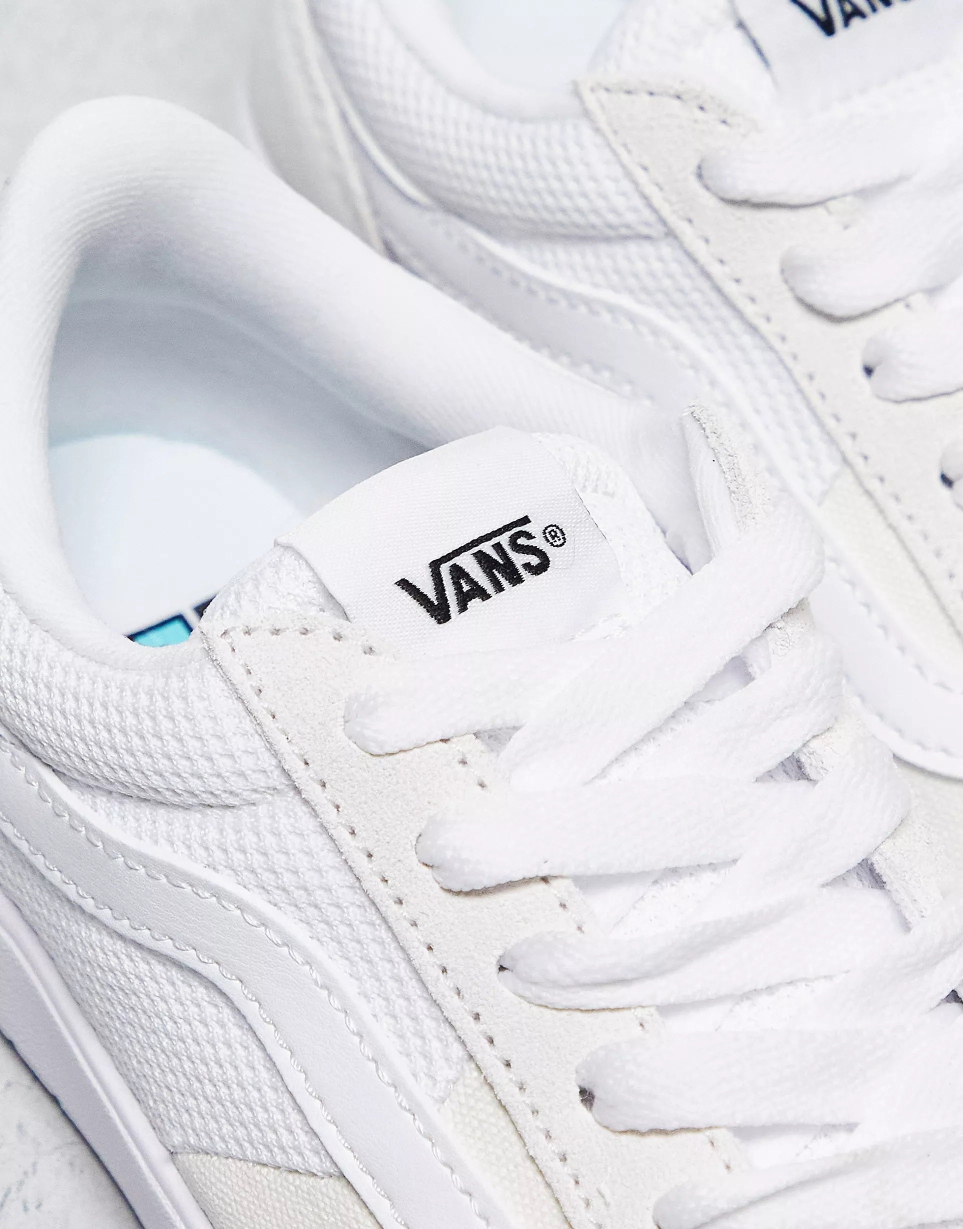 Vans Mens Cruze Staple Trainers In White Sale Lab UK