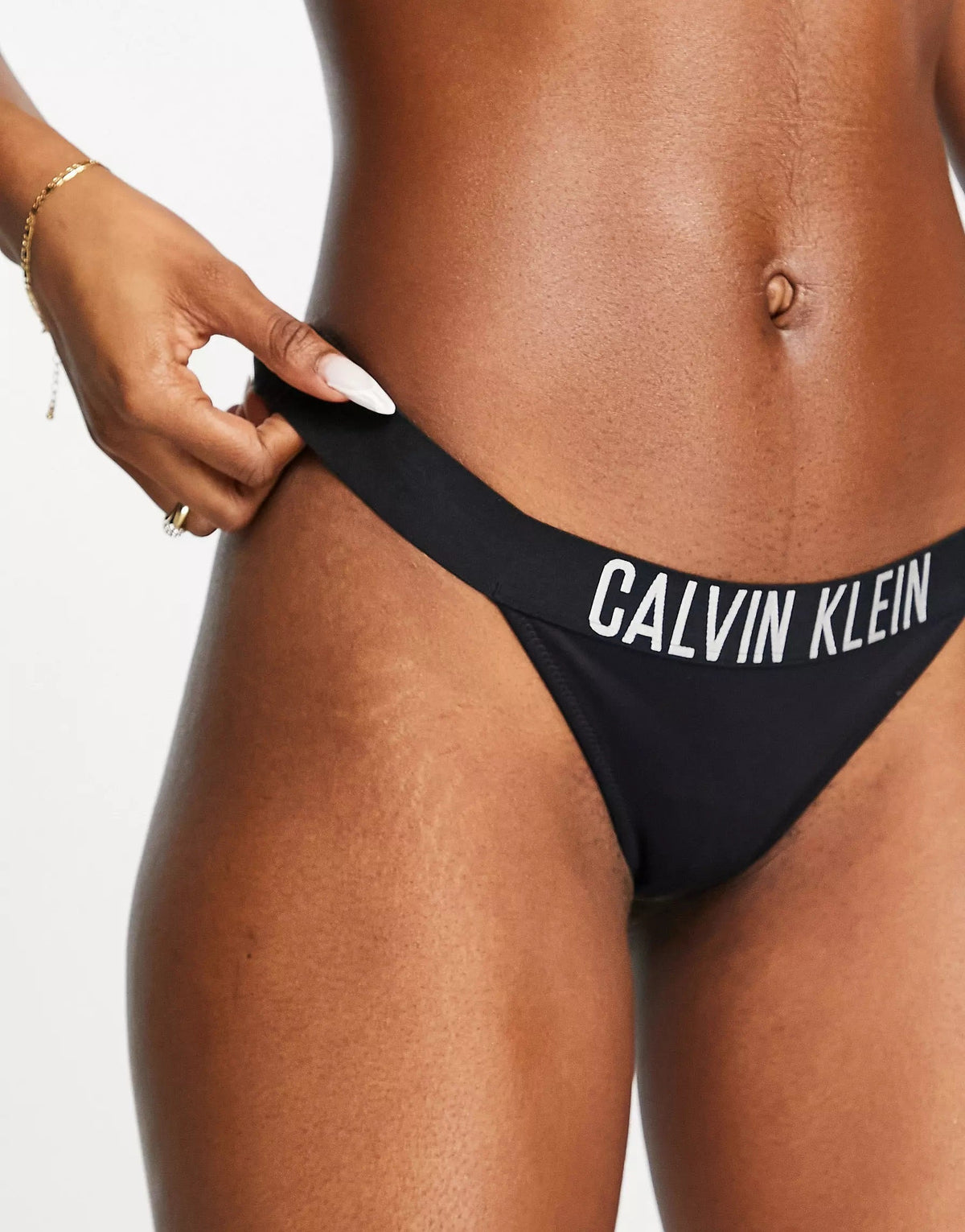 Calvin Klein Womens Intense Power Logo in Black