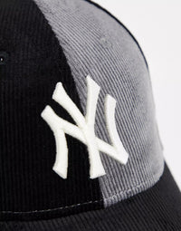 New Era Mens Mlb 9Forty New York Yankees Cord Hat in Black