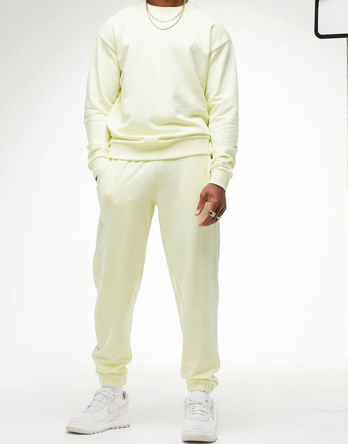 Fila Mens Logo Joggers In Yellow