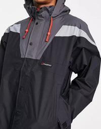 Berghaus Mens Eclipse Panel Waterproof Jacket in Black