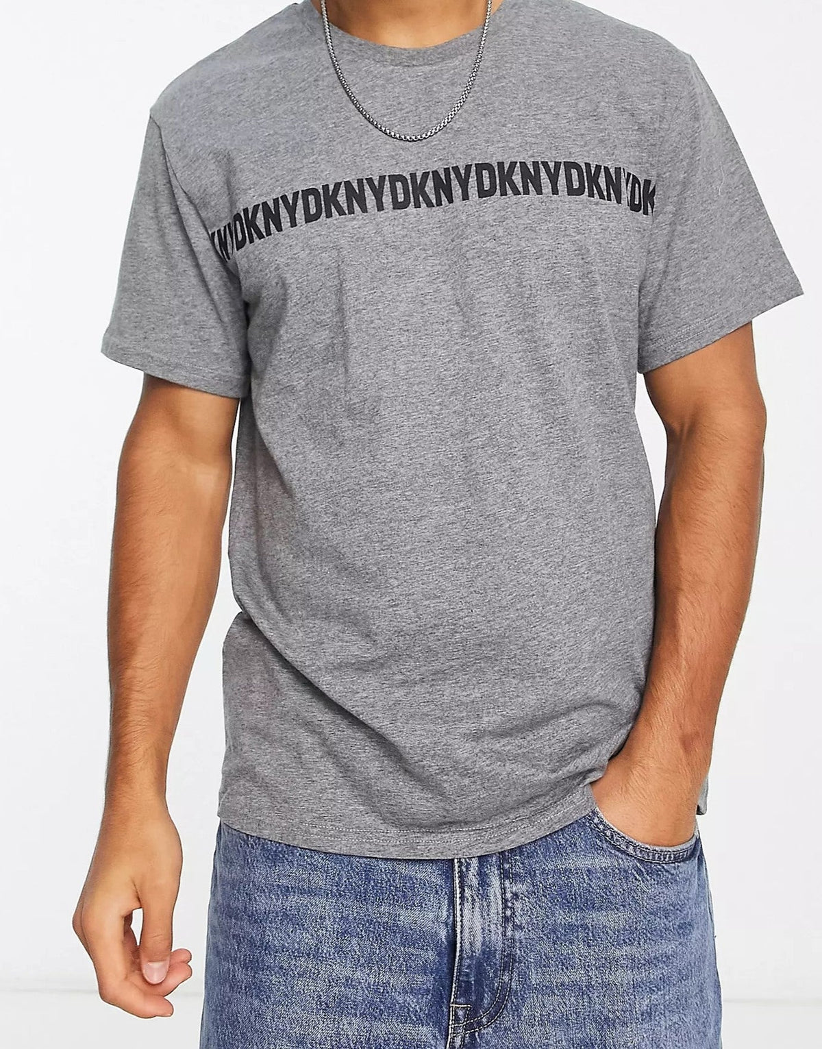 DKNY Mens Nailers Lounge T-Shirt In Charcoal
