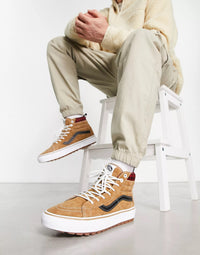 Vans Mens Sk8-Hi Mte-1 Trainers In Brown