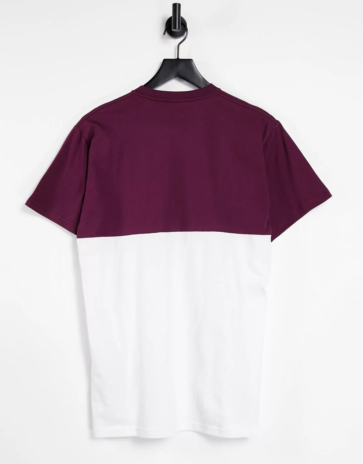 Vans Mens Colourblock T-Shirt In White And Purple