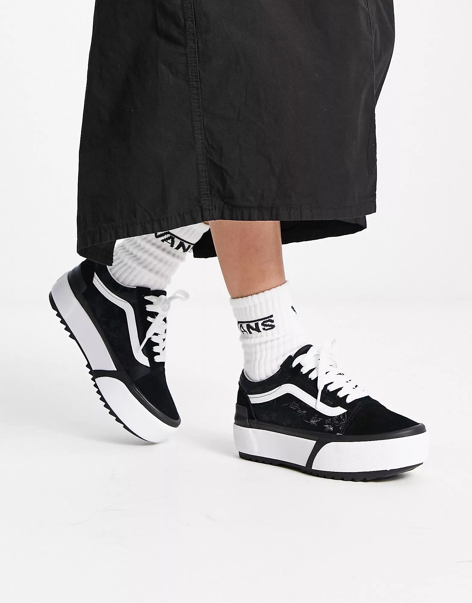 High top black hot sale vans womens