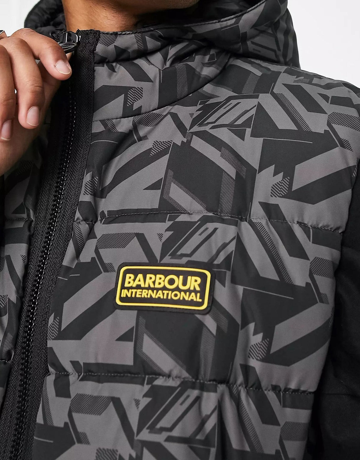 Barbour International Mens Electric Bobber Jacket in Black