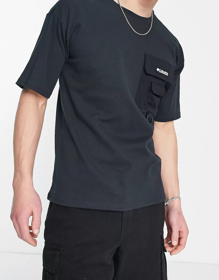 Columbia Mens Field Creek Doubleknit T-Shirt In Black