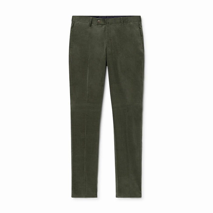 Men's Hackett, Stretch Cotton Cord Trousers in Green