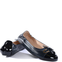 Bally Womens Ballet Flats in Blue Navy